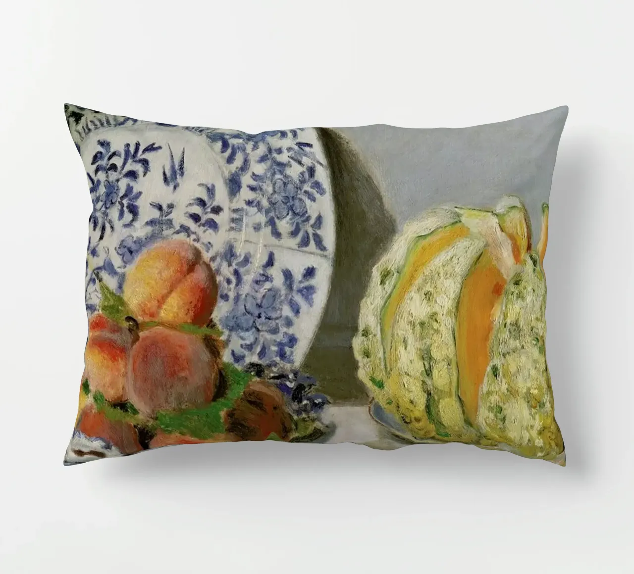 Monet - Still Life with Melon cuscino da ARTOTHEK
