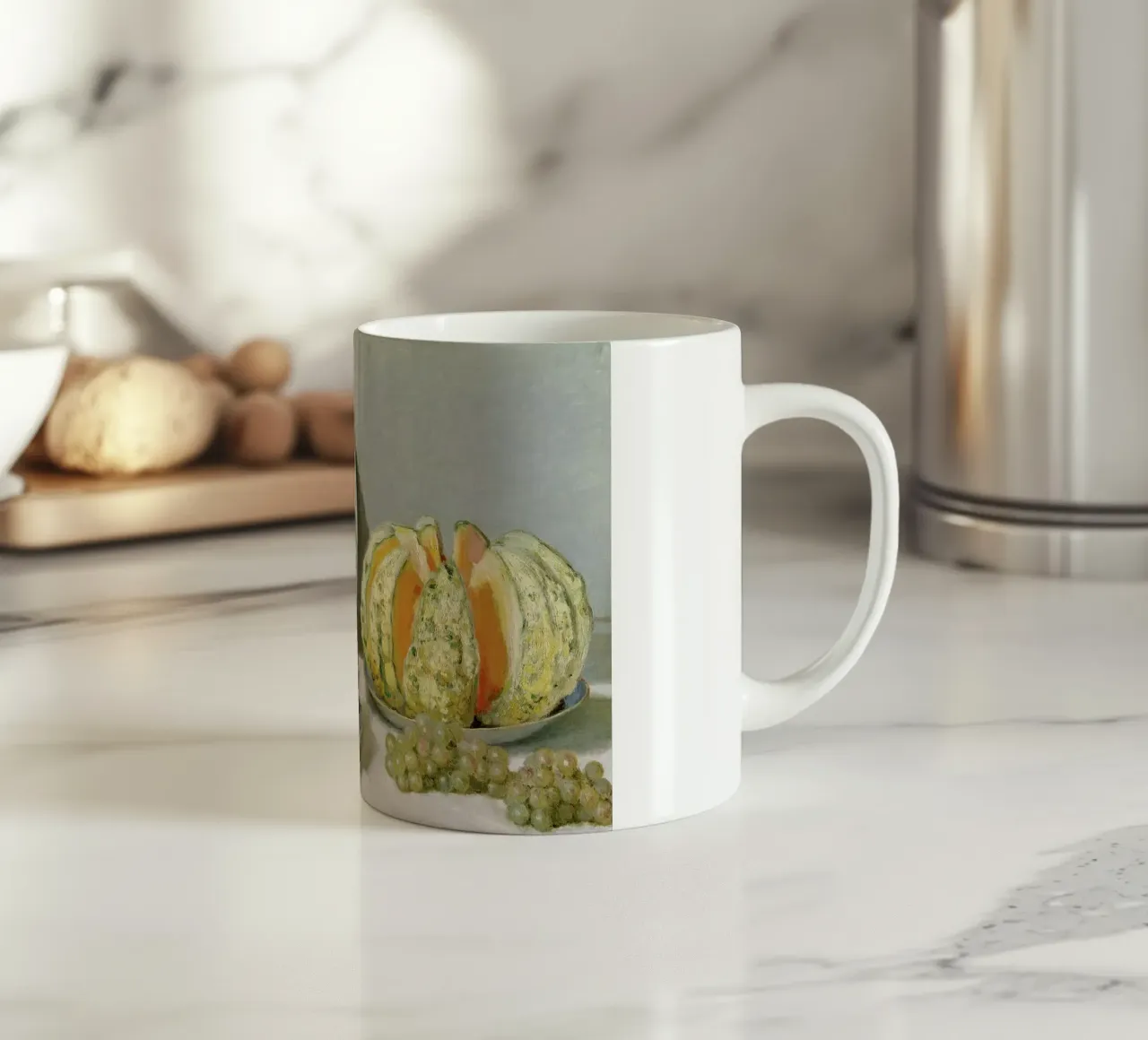 Monet - Still Life with Melon tazza in ceramica da ARTOTHEK