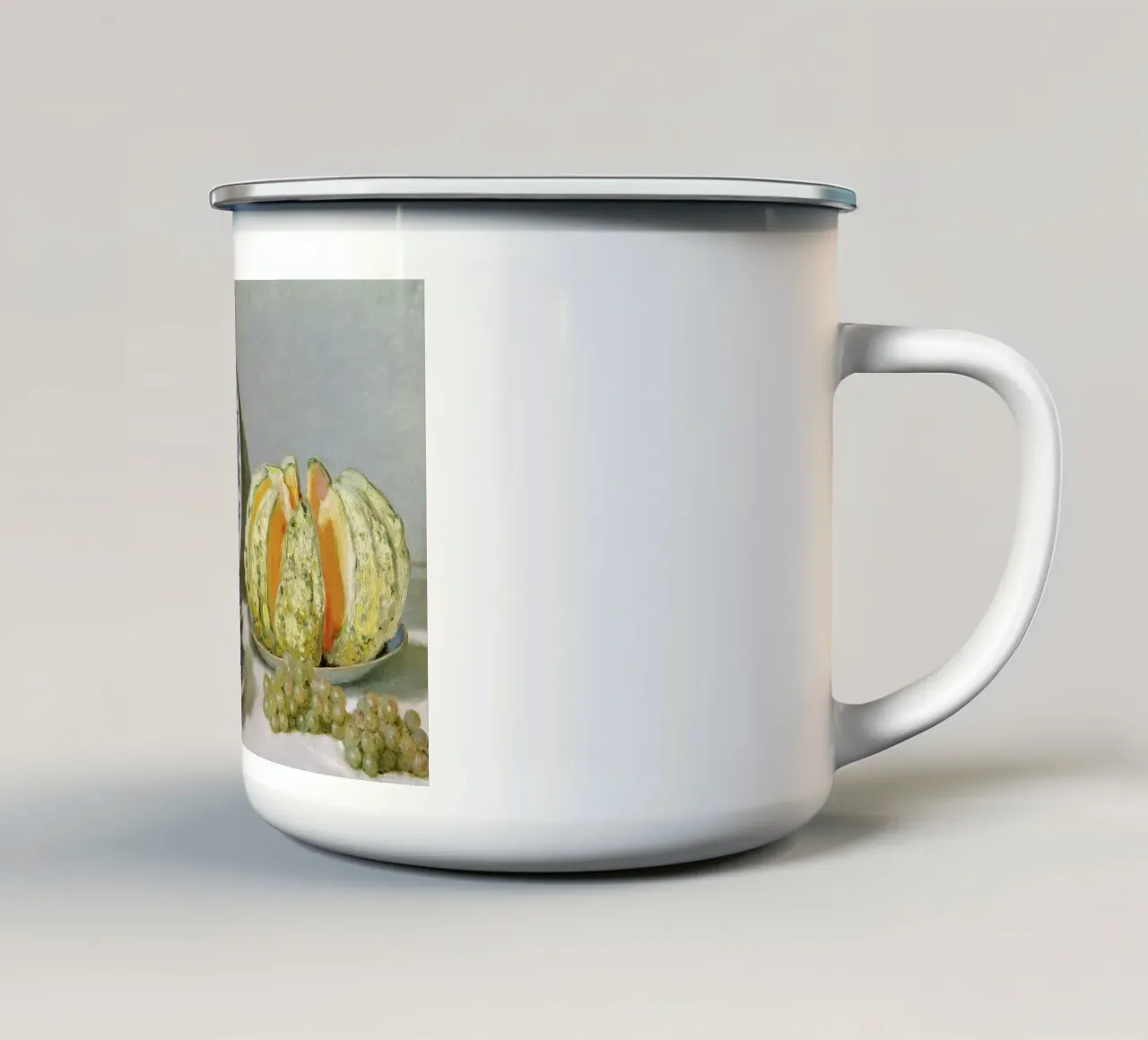 Monet - Still Life with Melon tazza in smalto da ARTOTHEK