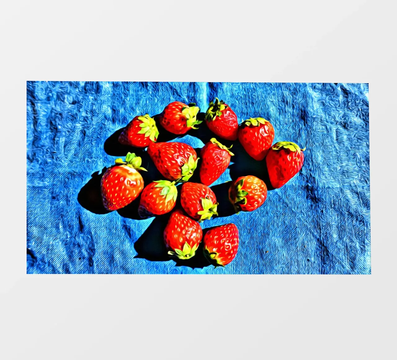 fragole pellicola backlit da Massimo Frascogna