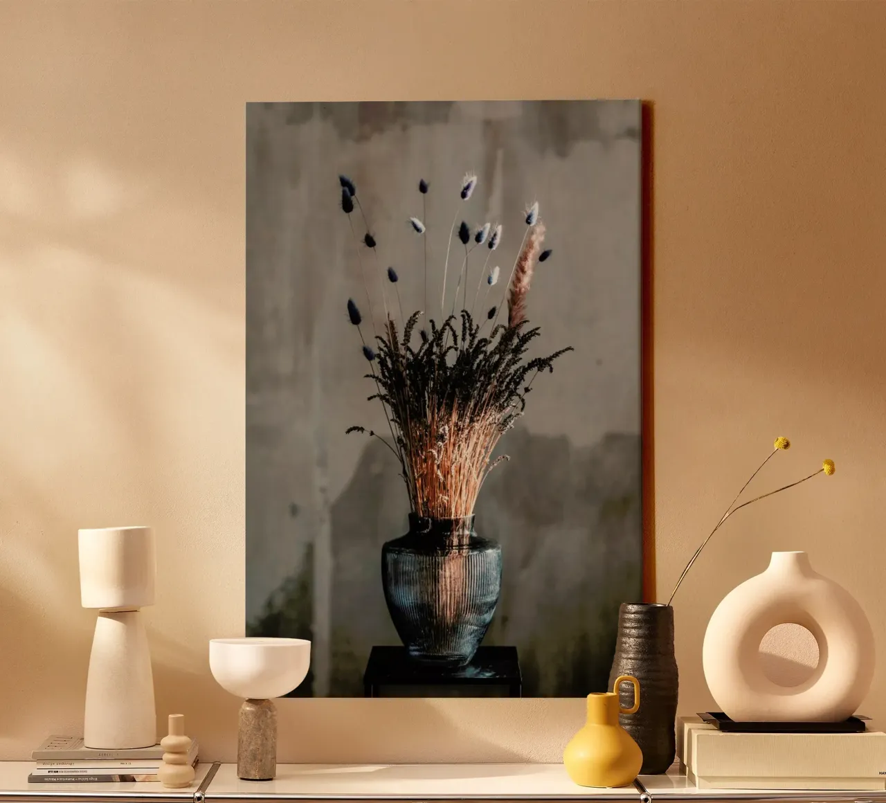 Decorative Bouquet Of Lavendel canvas met Baklijst van Sebastian Hilgetag