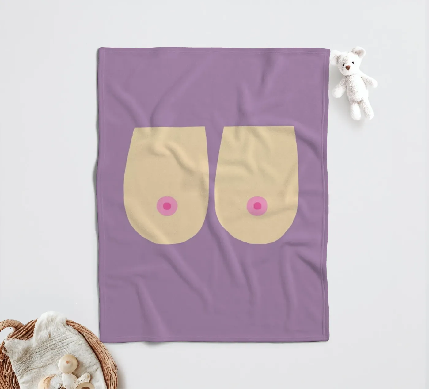 Boobs 1 Fleecedecke von Maren Gross