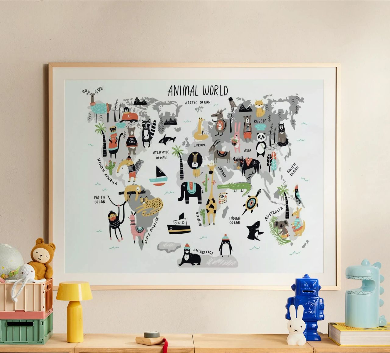 Animal Kingdom Poster von Little Flourishes