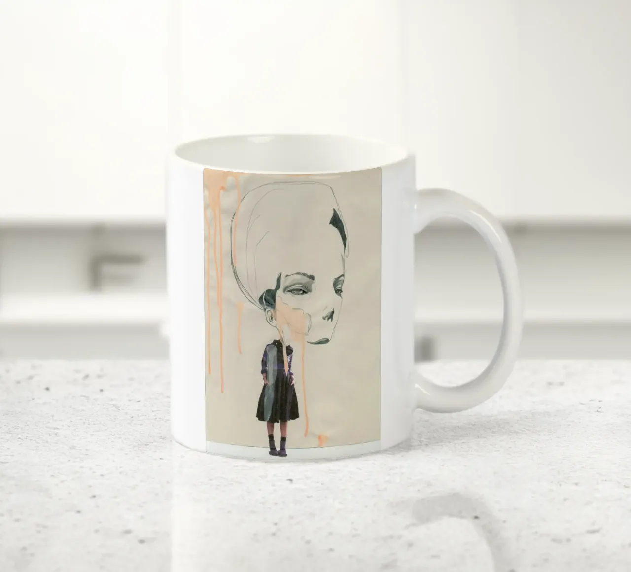 [ˈmandl̩|a͜uɡə] I Keramik Tasse von Julia Danckwerth