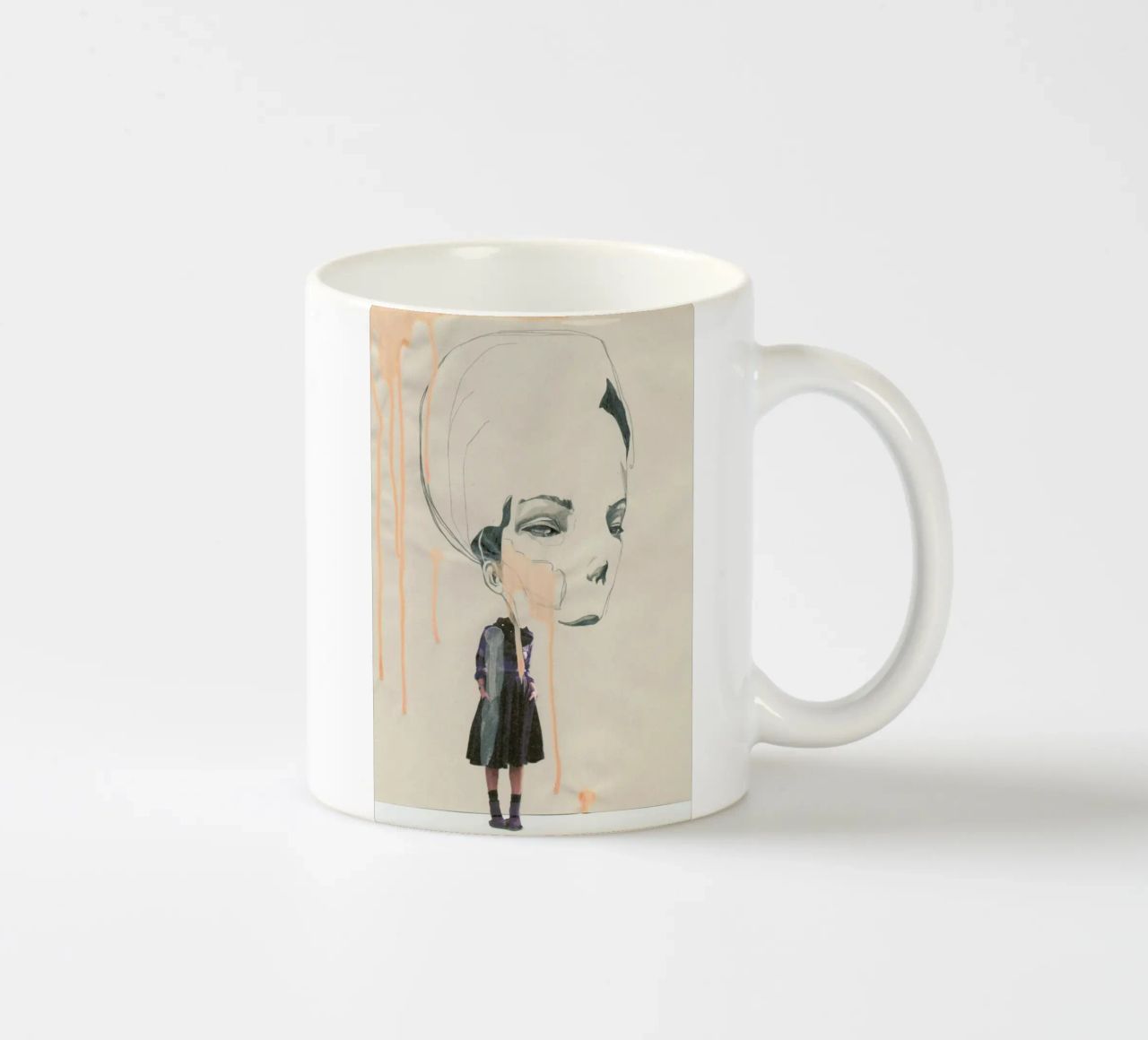 [ˈmandl̩|a͜uɡə] I tazza in ceramica da Julia Danckwerth
