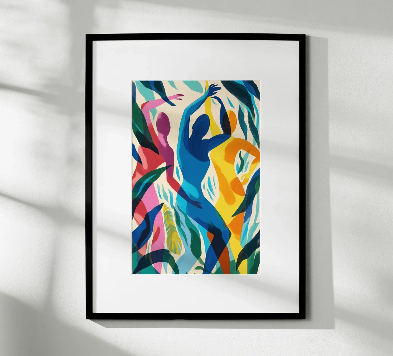 Dance of the three women | Decorative-abstract printmaking poster by Autofocus
