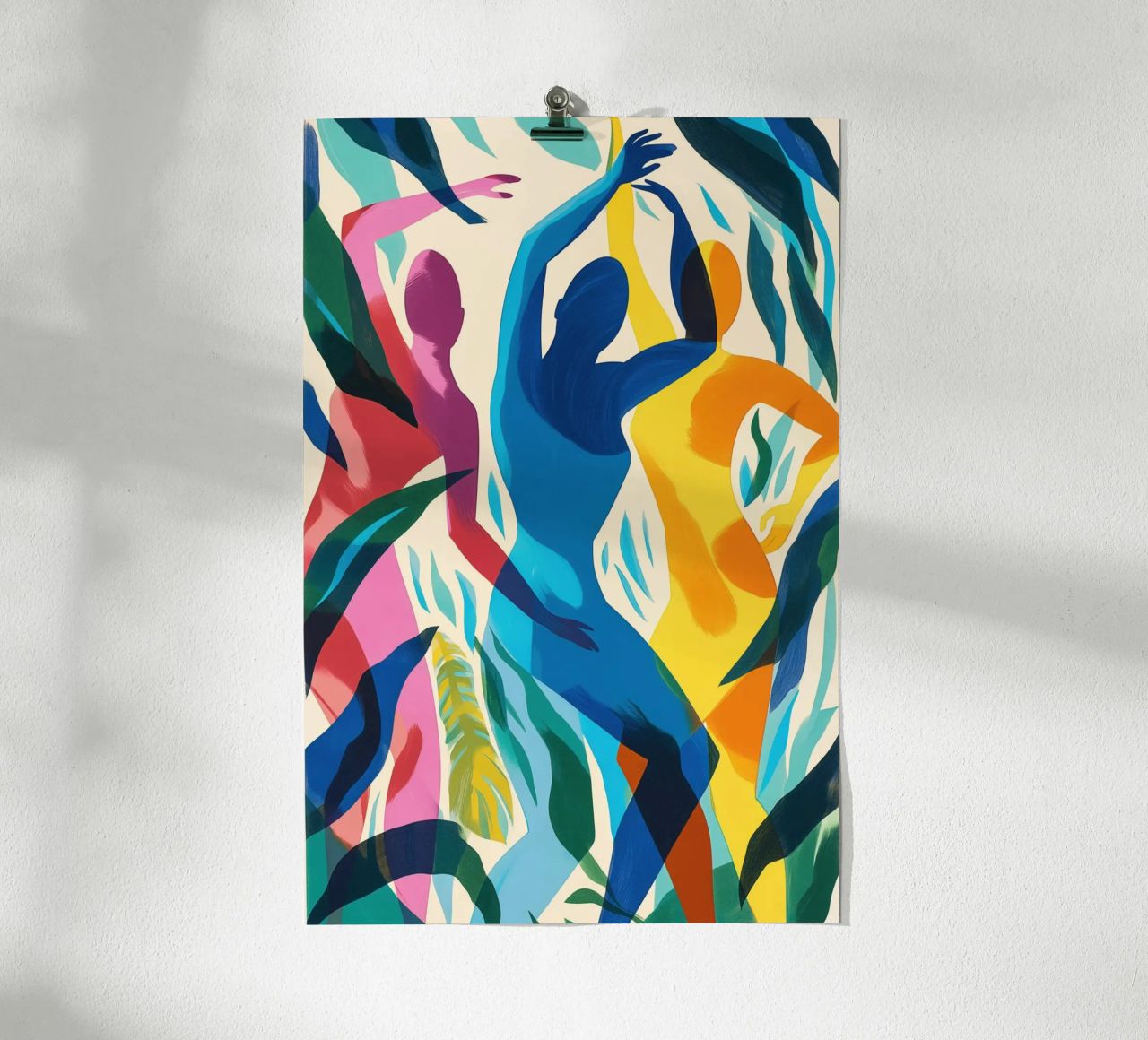 Dance of the three women | Decorative-abstract printmaking poster by Autofocus