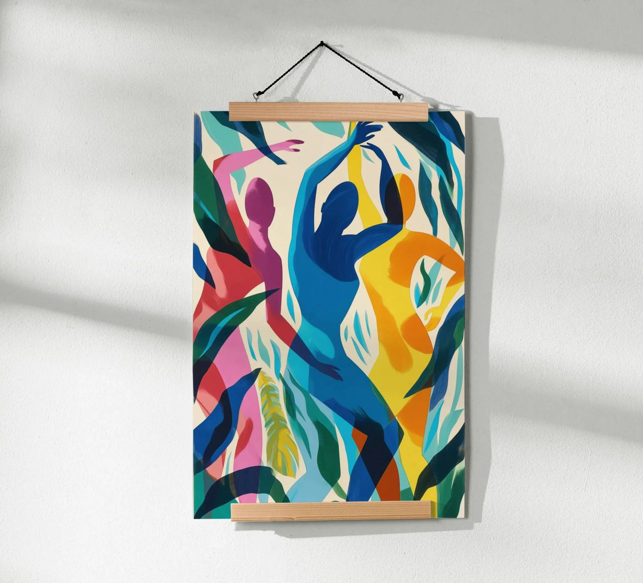 Dance of the three women | Decorative-abstract printmaking poster by Autofocus