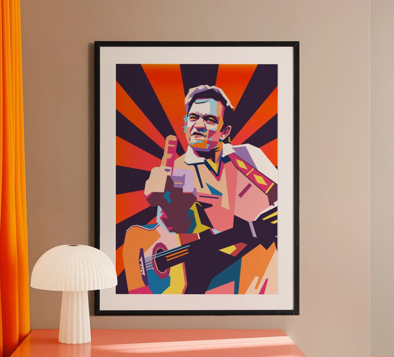 Johnny Cash d'antan poster de Hantamrata