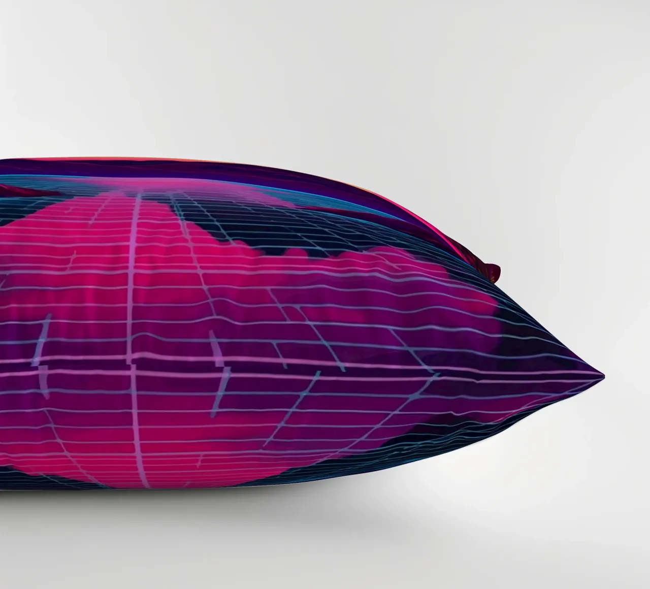 Tramonto retro synthwave cuscino da pixelbull - medieval art and more