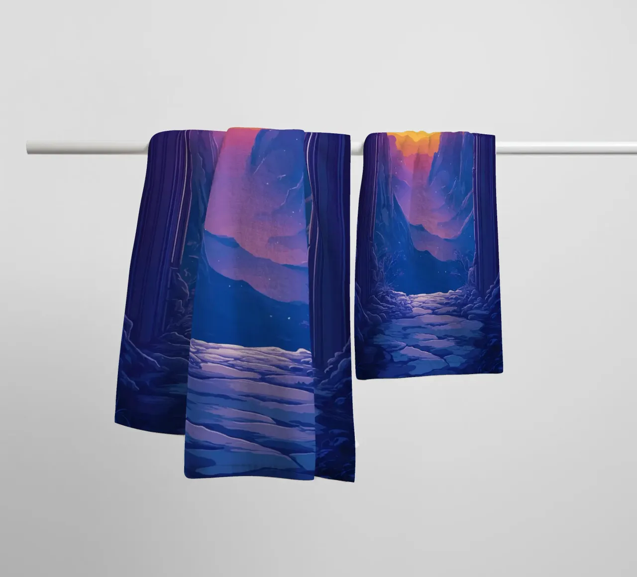 Gateway to a luminous dream world towel by pixelbull - medieval art and more