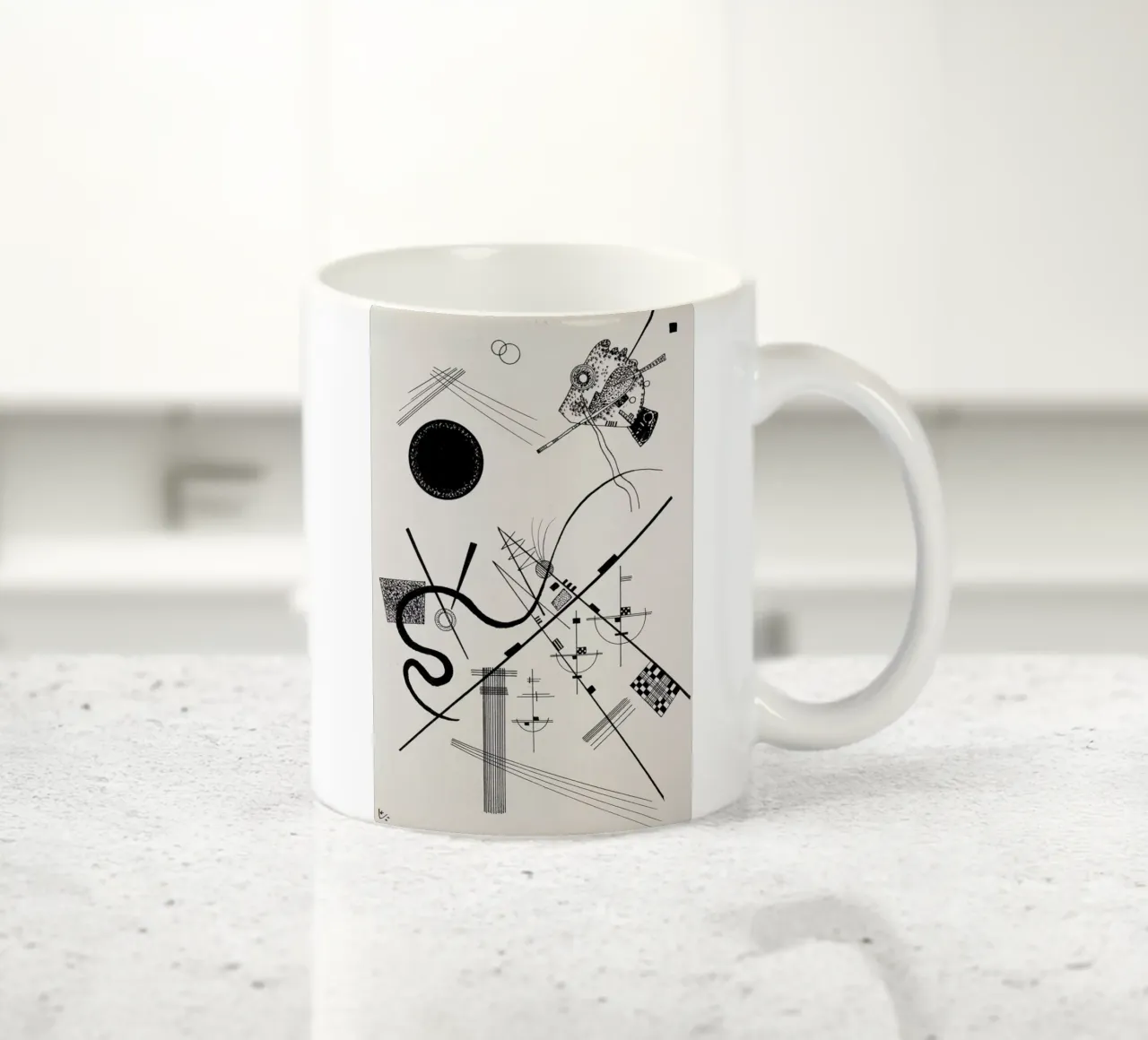 Kandinsky - Untitled (Drawing 4) tazza in ceramica da ARTOTHEK