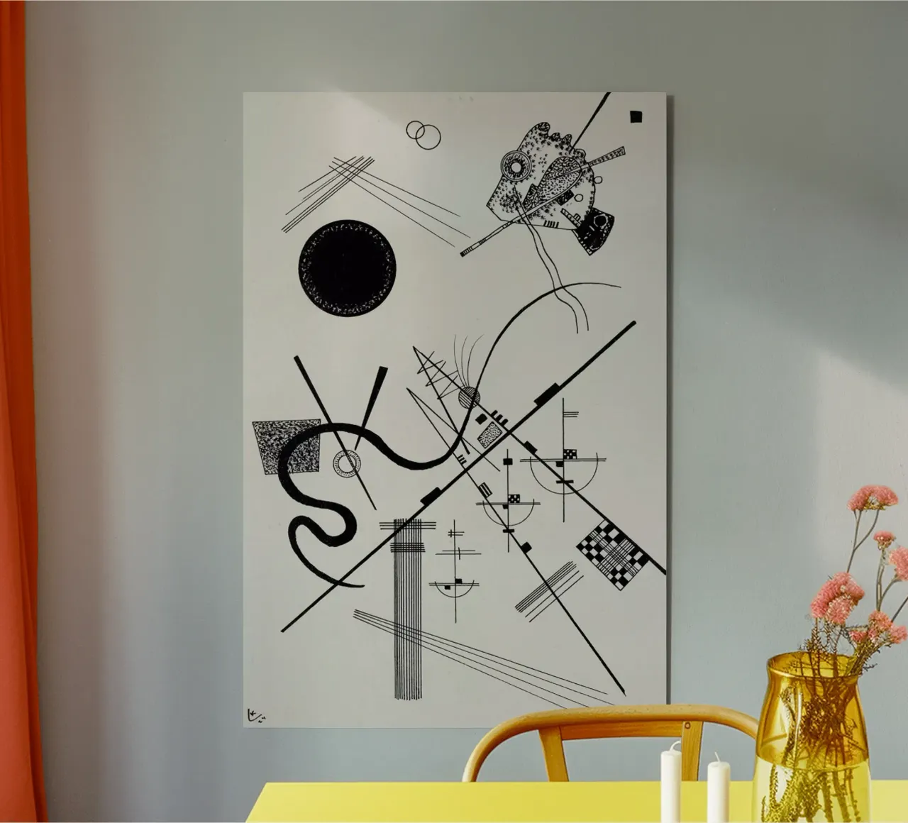Kandinsky - Untitled (Drawing 4) alluminio dibond da ARTOTHEK