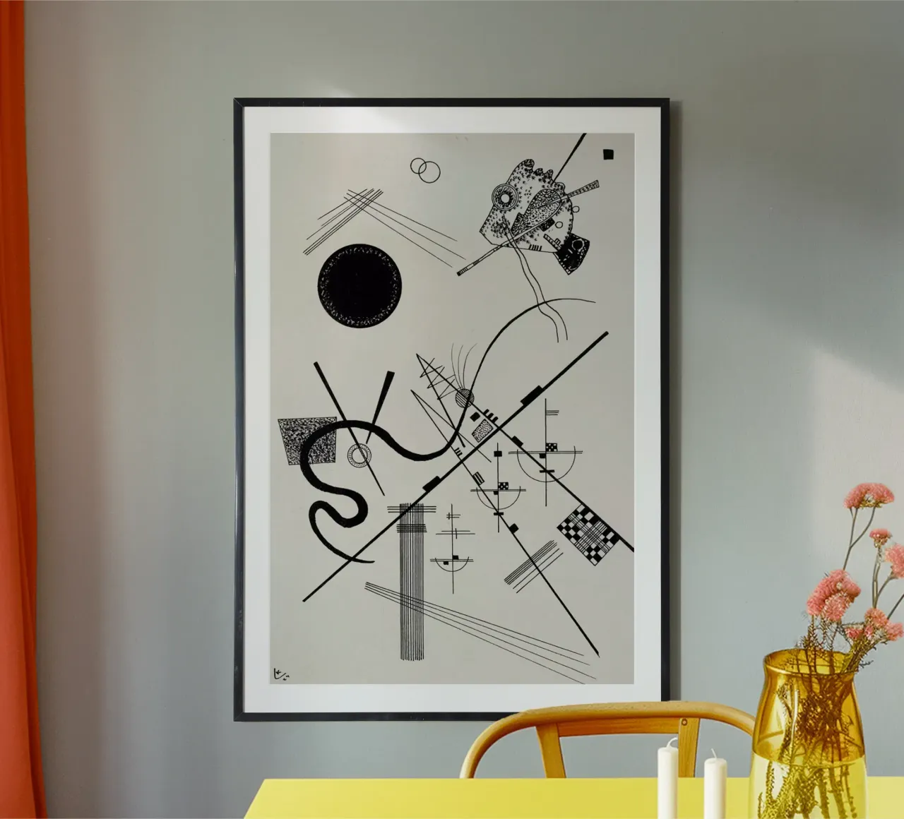 Kandinsky - Untitled (Drawing 4) carta hahnemühle da ARTOTHEK