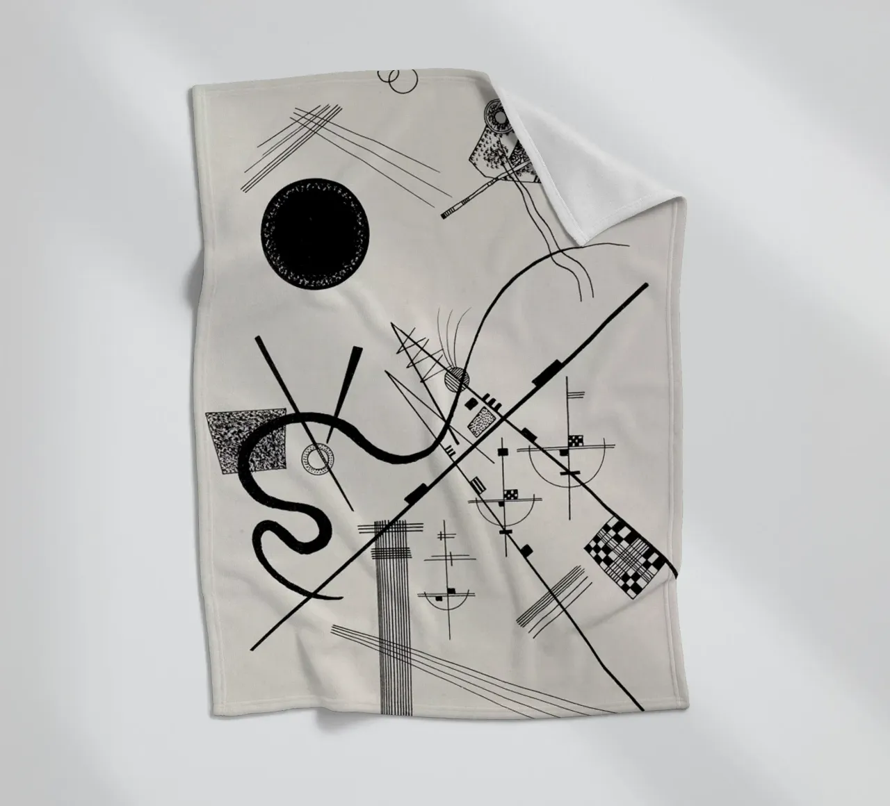 Kandinsky - Untitled (Drawing 4) coperta in pile da ARTOTHEK