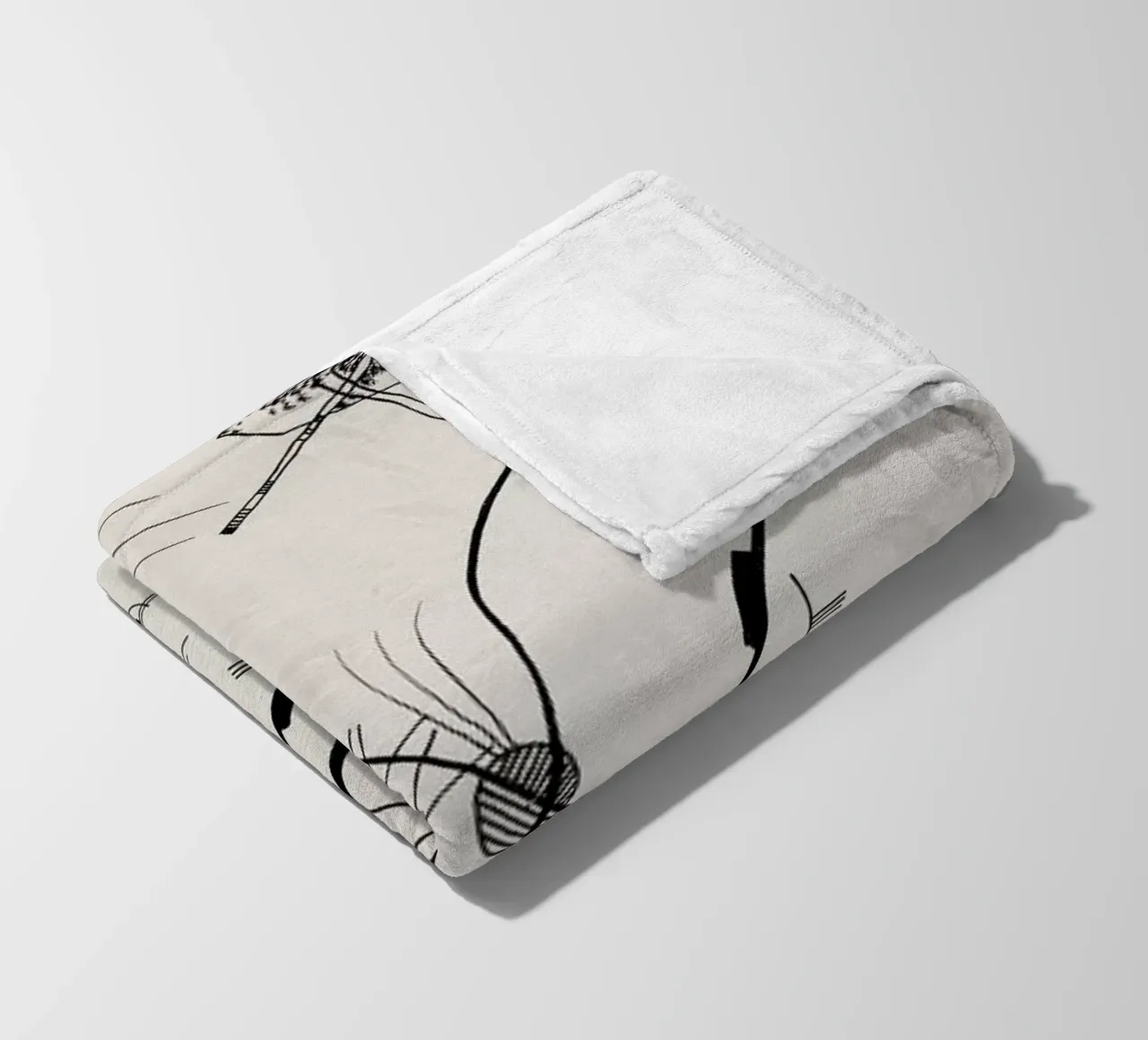 Kandinsky - Untitled (Drawing 4) coperta in pile da ARTOTHEK