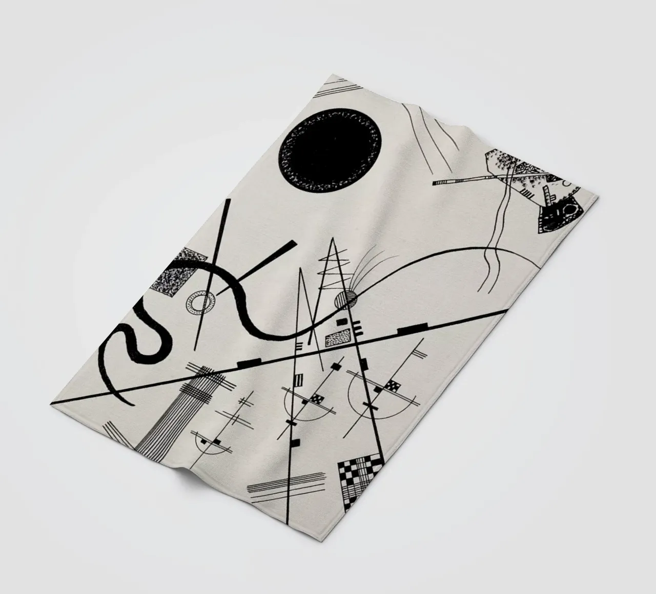 Kandinsky - Untitled (Drawing 4) coperta in pile da ARTOTHEK