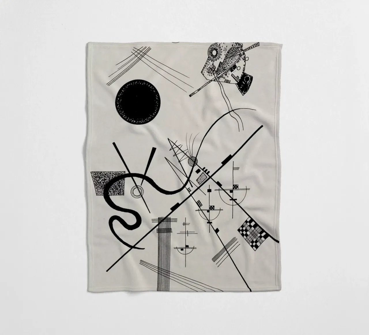 Kandinsky - Untitled (Drawing 4) coperta in pile da ARTOTHEK