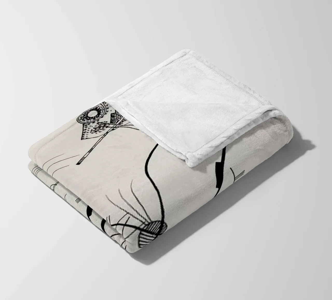 Kandinsky - Untitled (Drawing 4) coperta in pile da ARTOTHEK