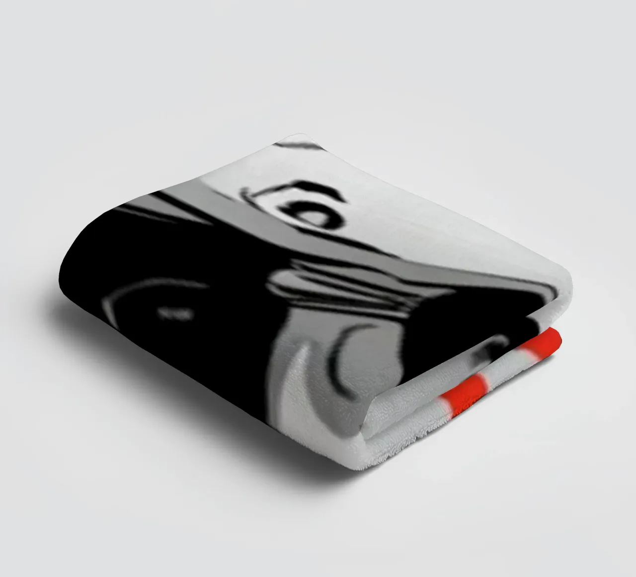 Teschio Cyber in bianco e nero asciugamano da bagno da LM2KONE