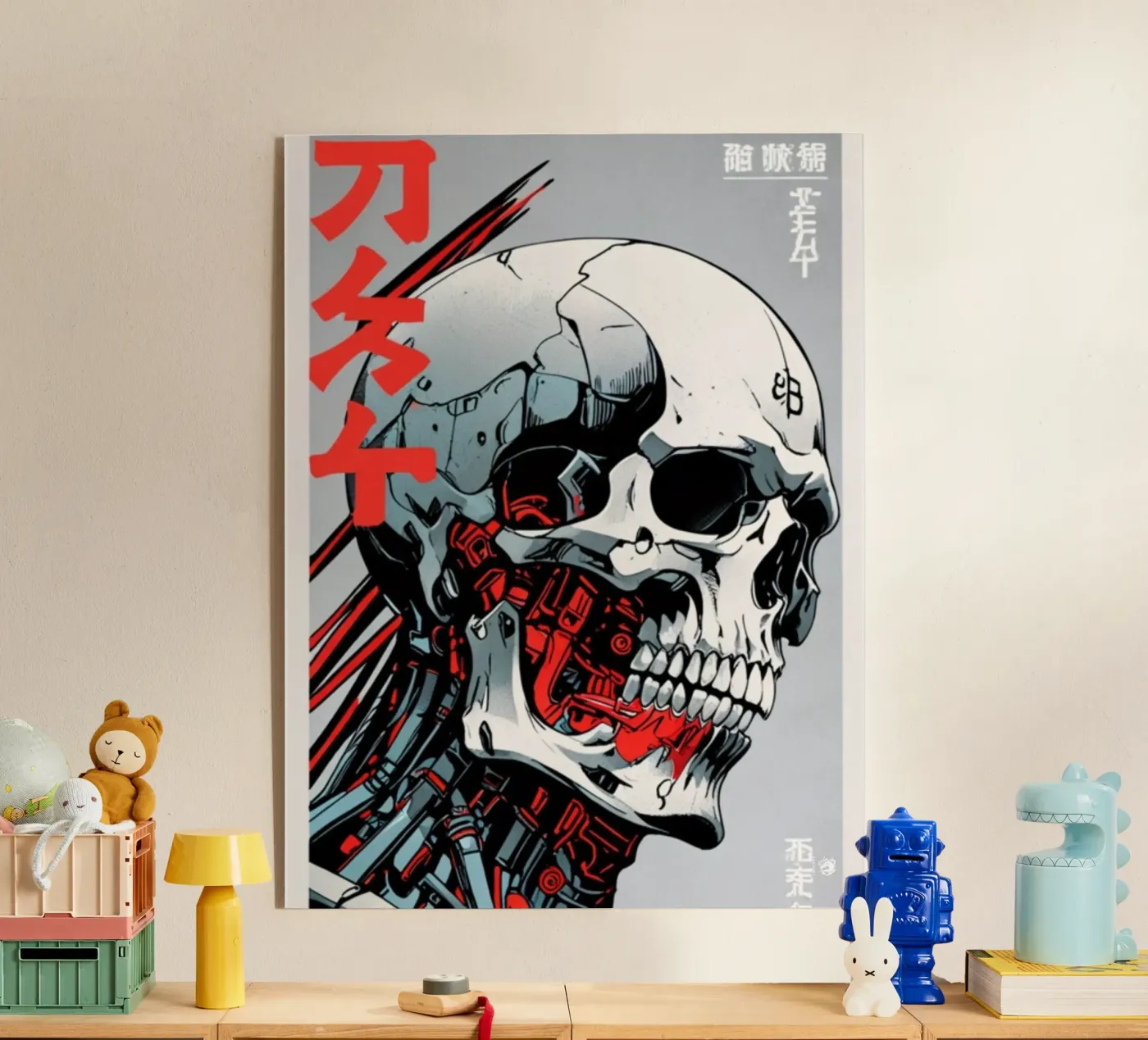 Kanji Skull plexiglass da LM2Kone