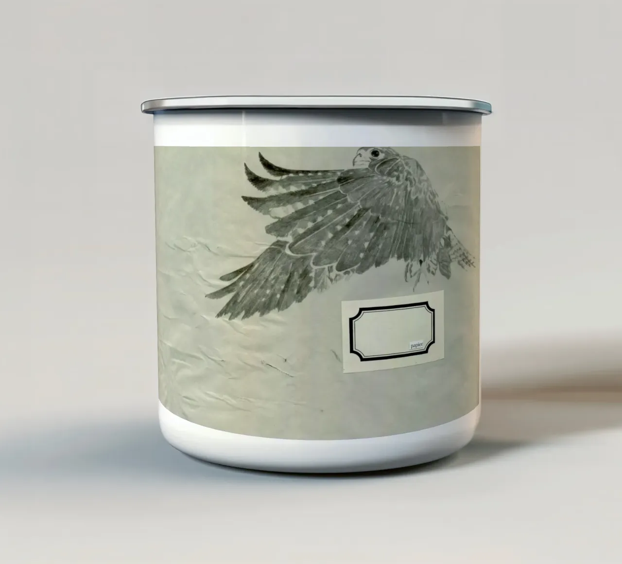 [ˈpapa] I tazza in smalto da Julia Danckwerth