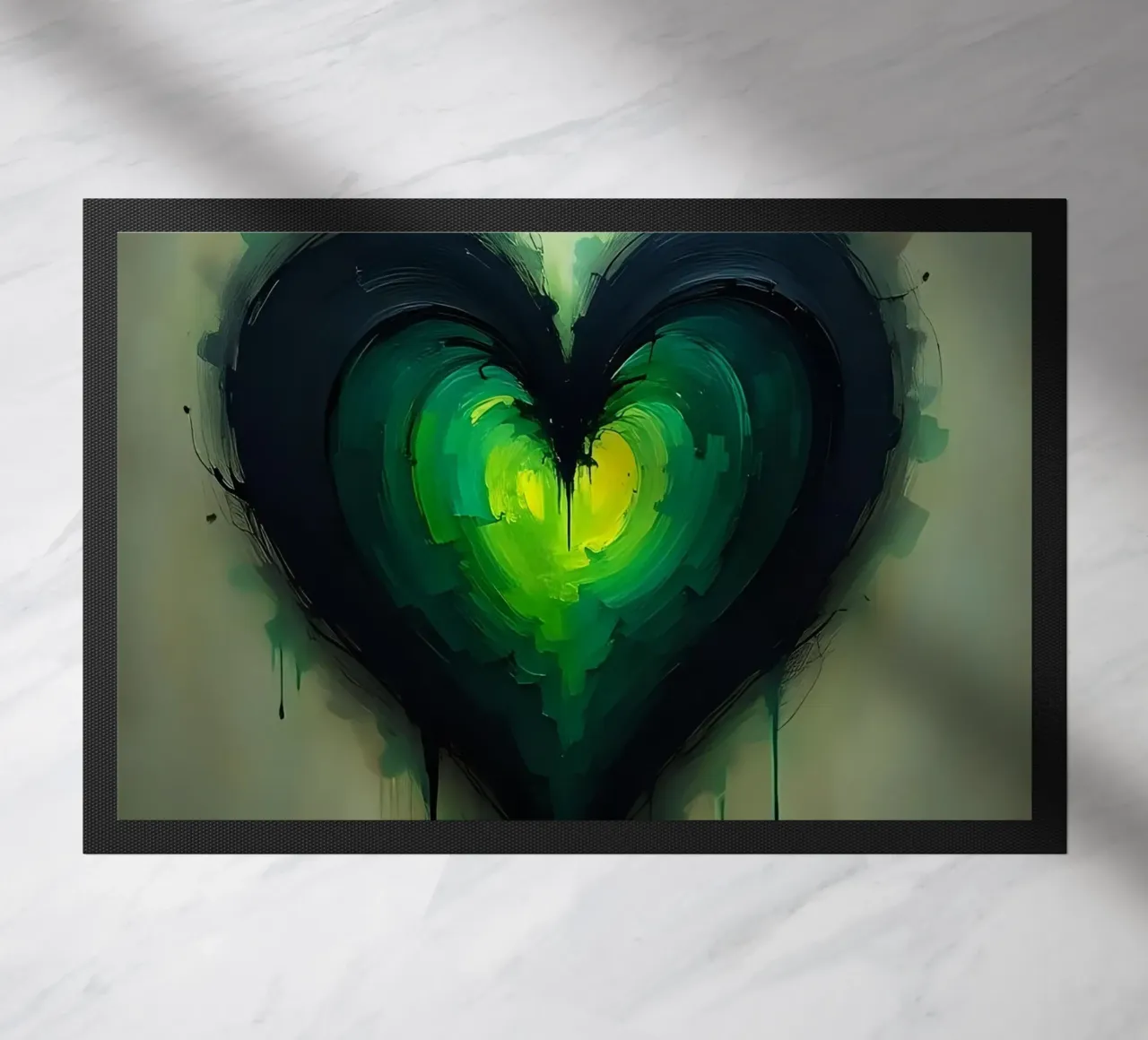 cuore_verde_nero_1 zerbino da Pink- und LoveArt by LK