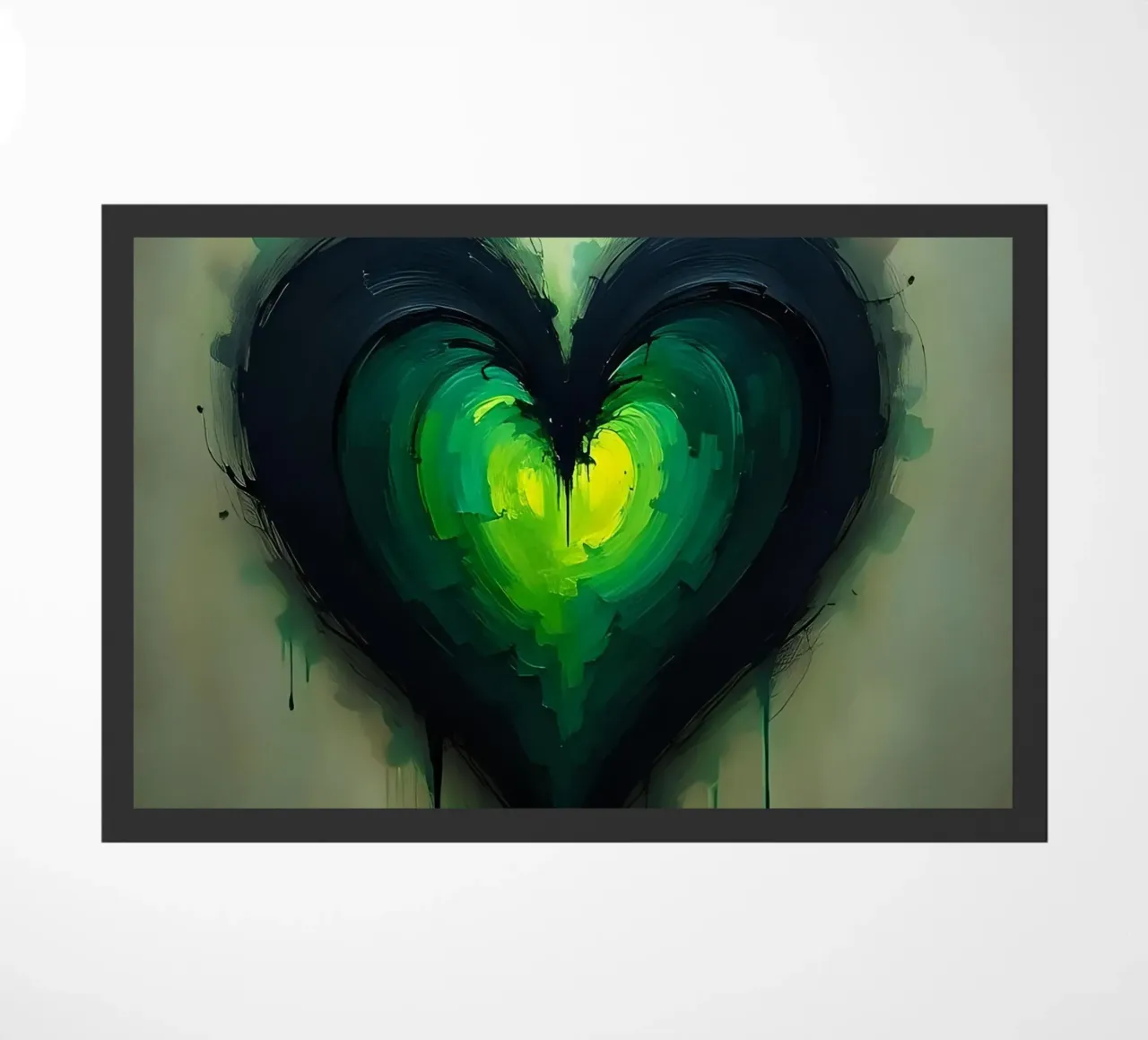 cuore_verde_nero_1 zerbino da Pink- und LoveArt by LK
