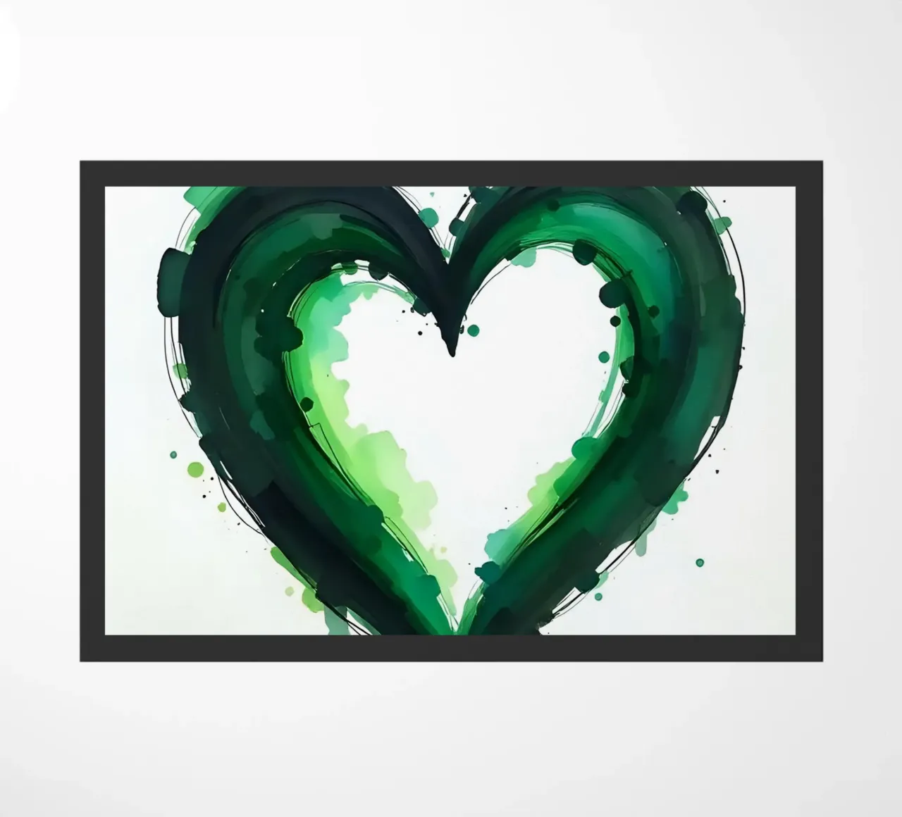 cuore_verde_nero_2 zerbino da Pink- und LoveArt by LK