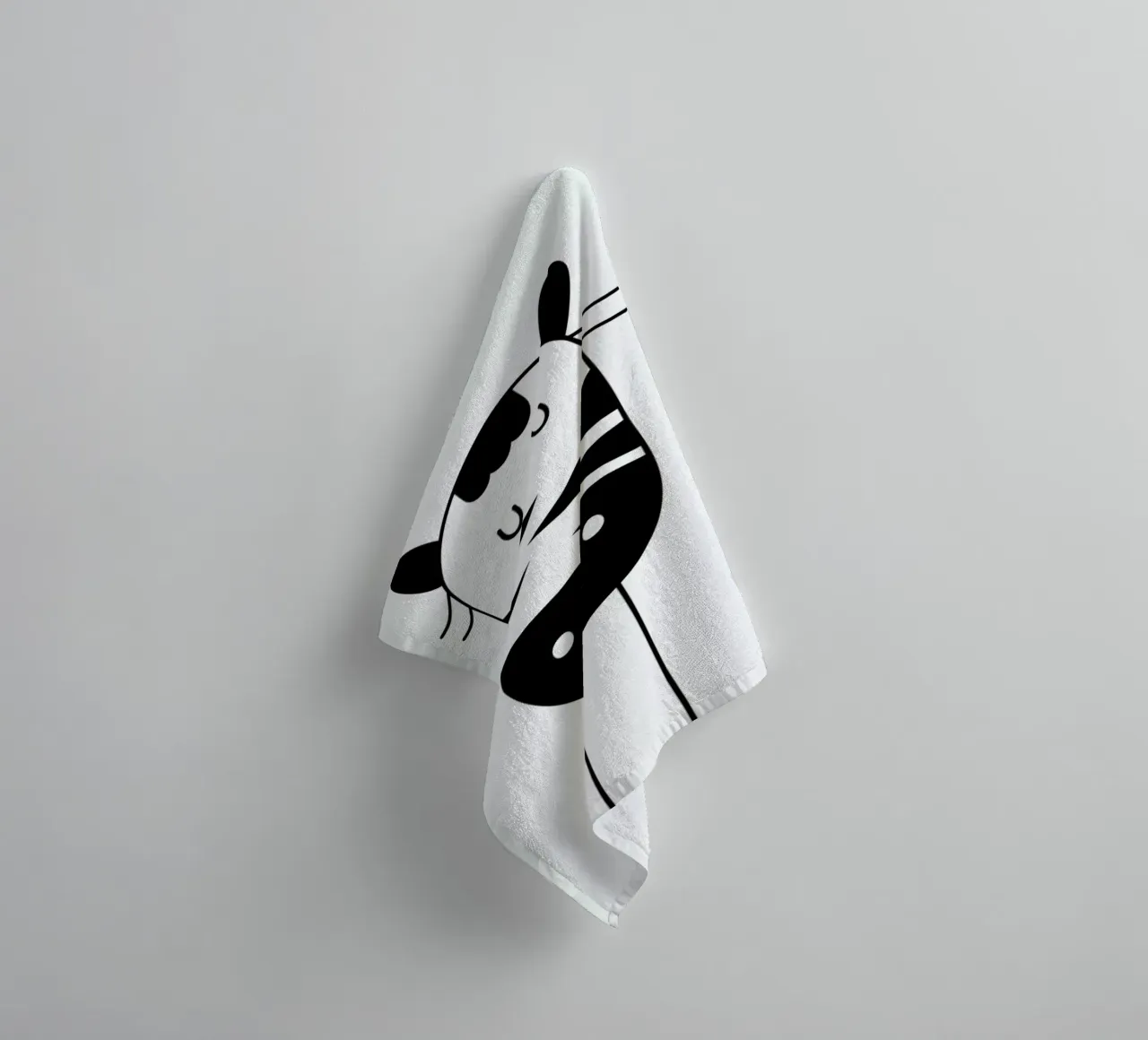 Sleepy Zebra asciugamano da bagno da Little Flourishes