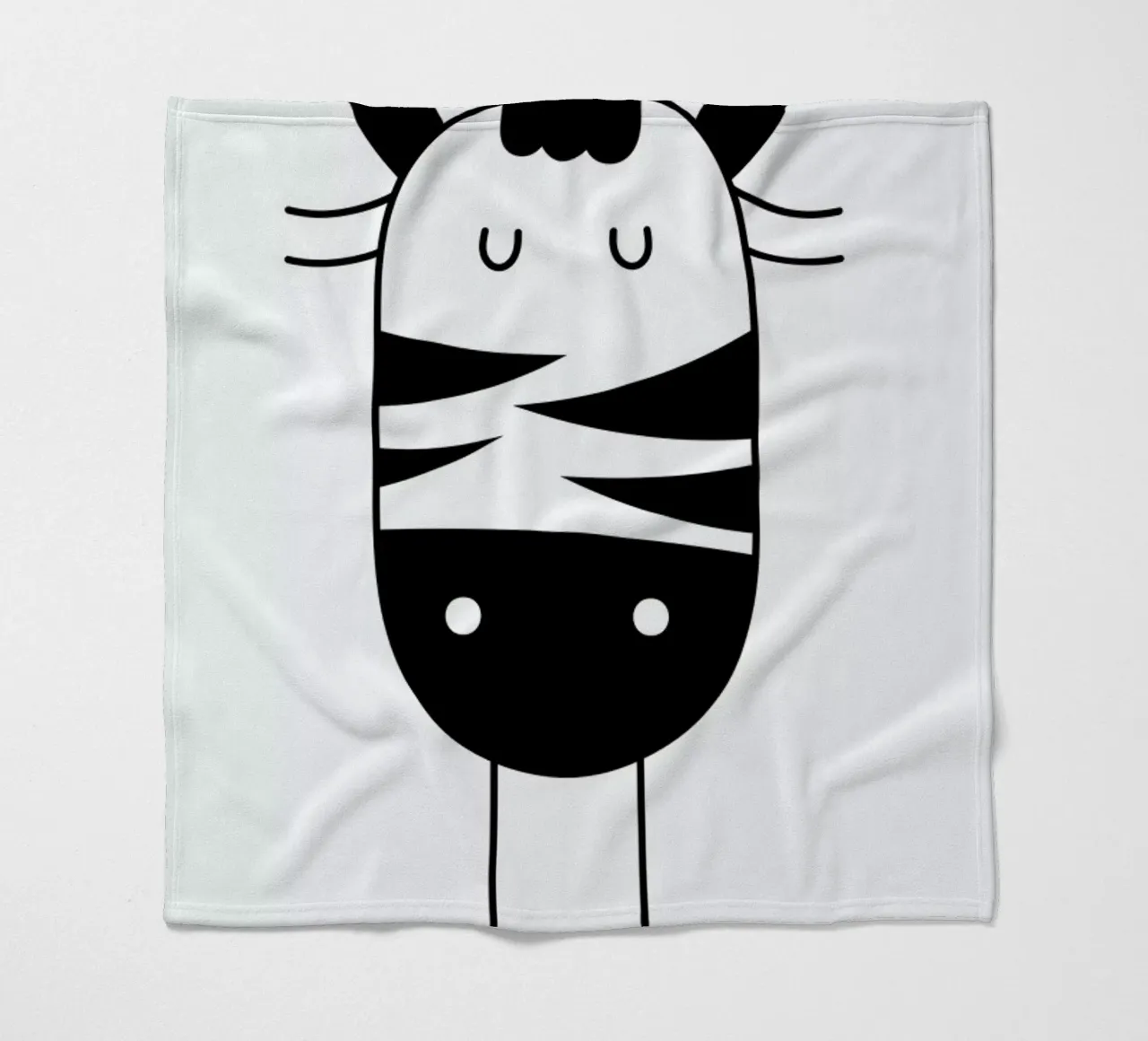 Sleepy Zebra coperta in pile da Little Flourishes