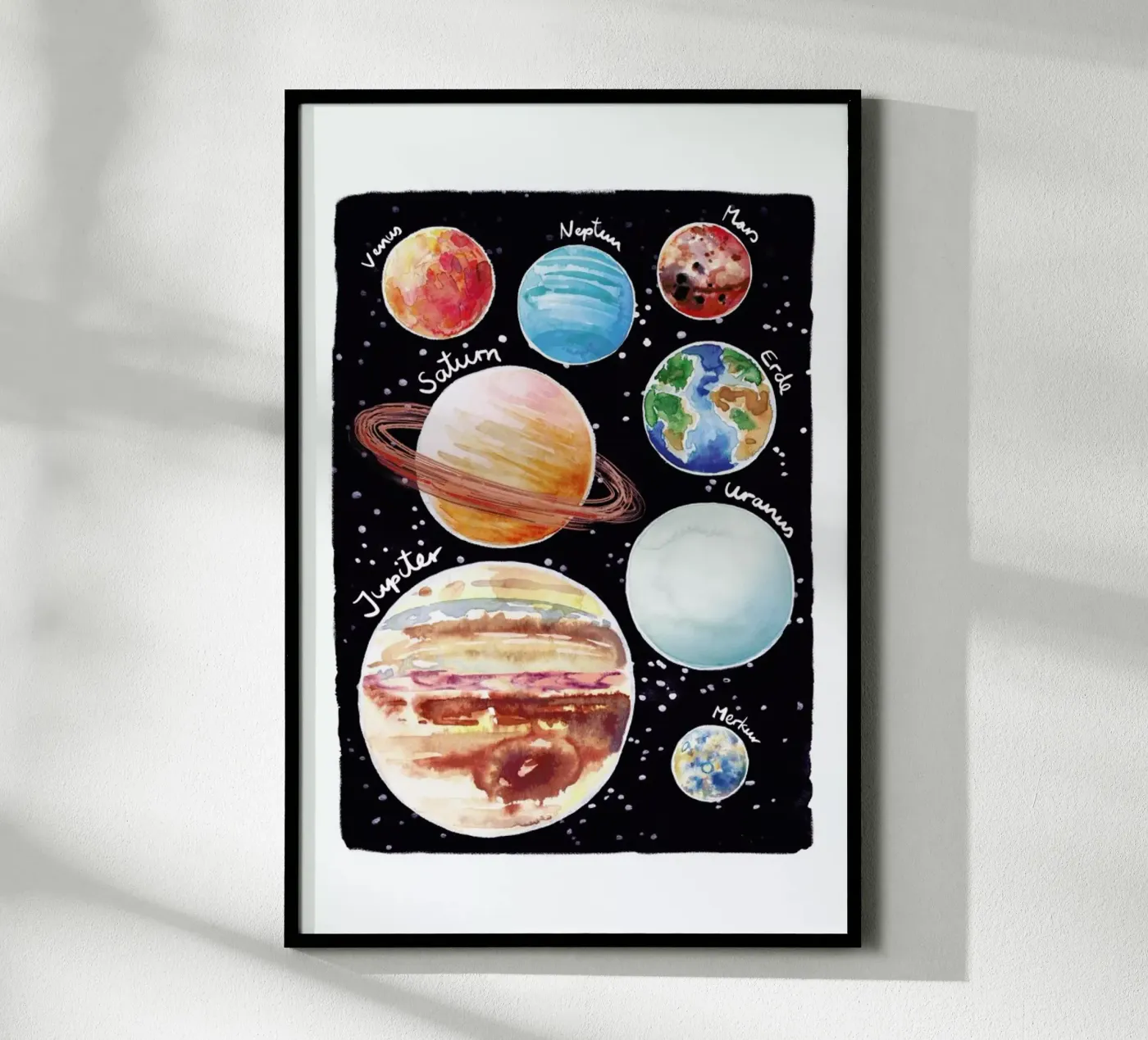 Sonnensystem Poster von Farina Kuklinski