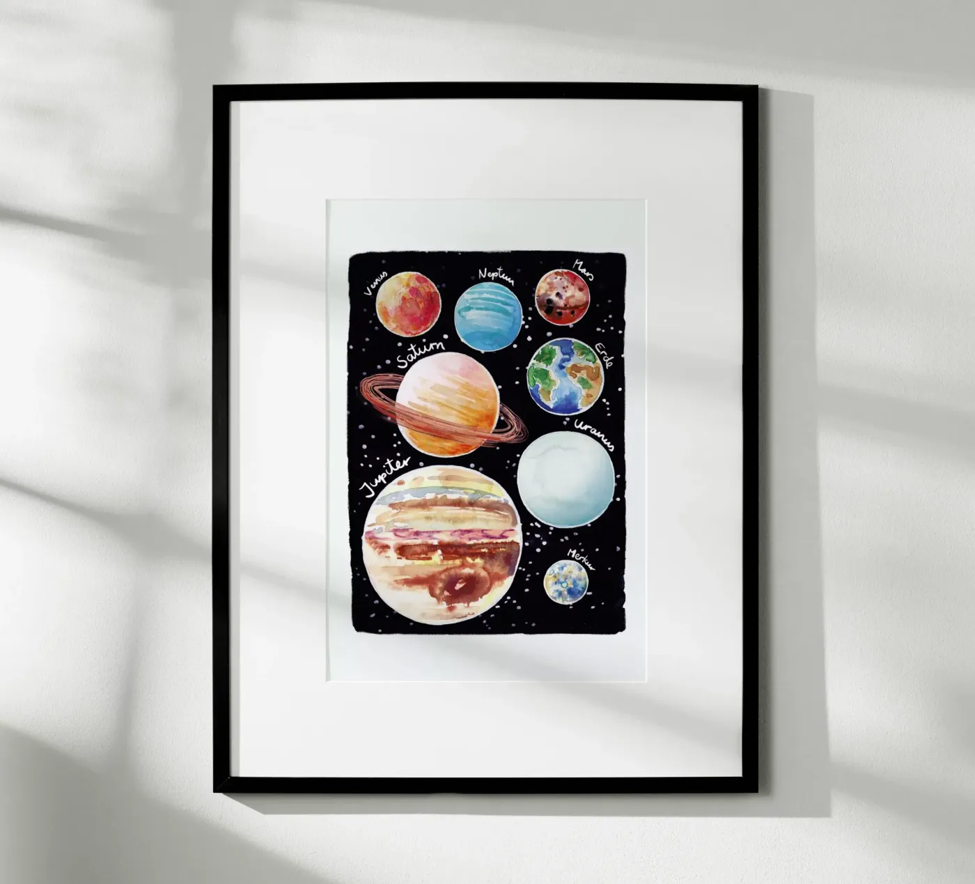 Sonnensystem Poster von Farina Kuklinski