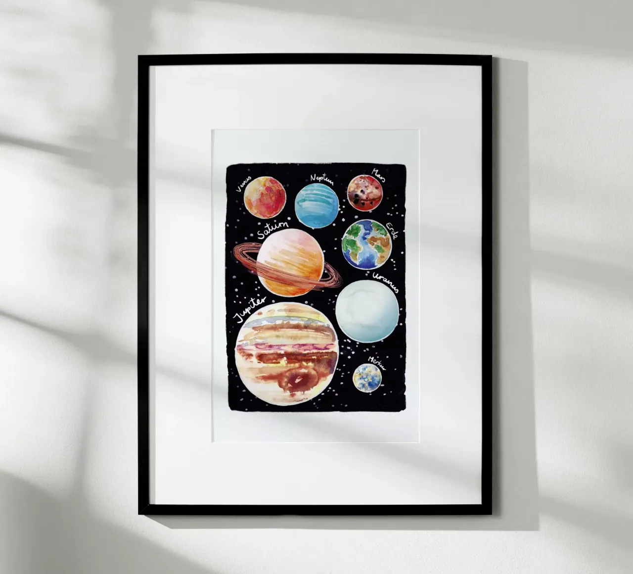 Sonnensystem poster by Farina Kuklinski