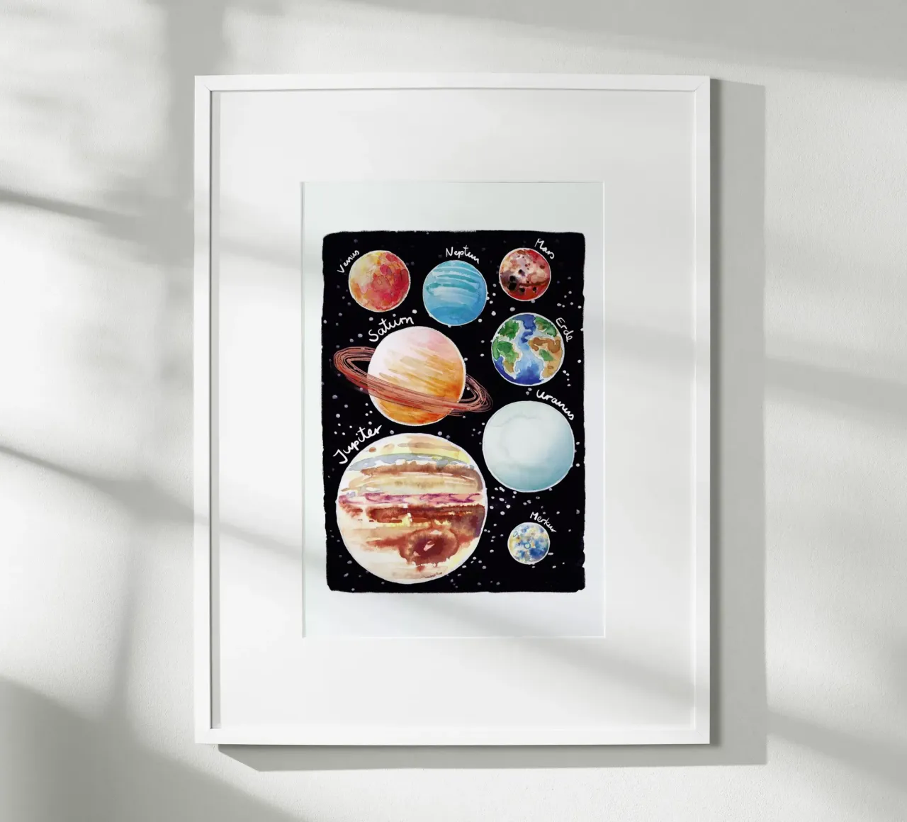 Sonnensystem poster by Farina Kuklinski