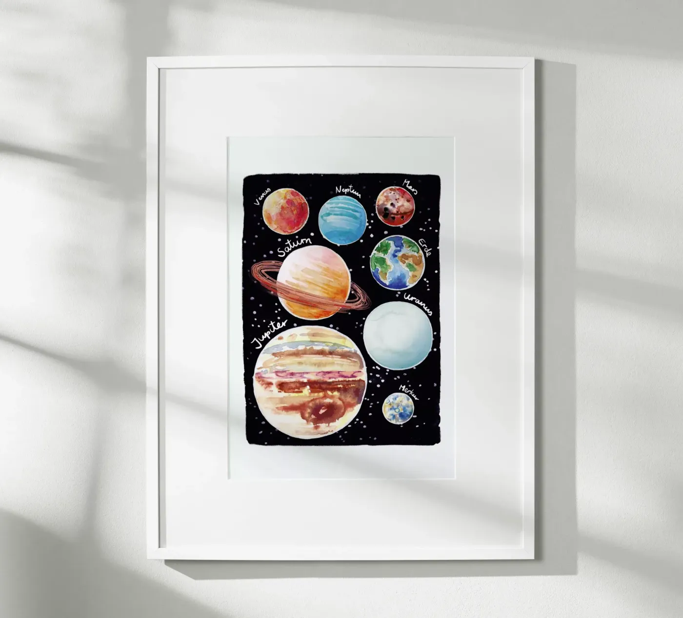 Sonnensystem poster by Farina Kuklinski