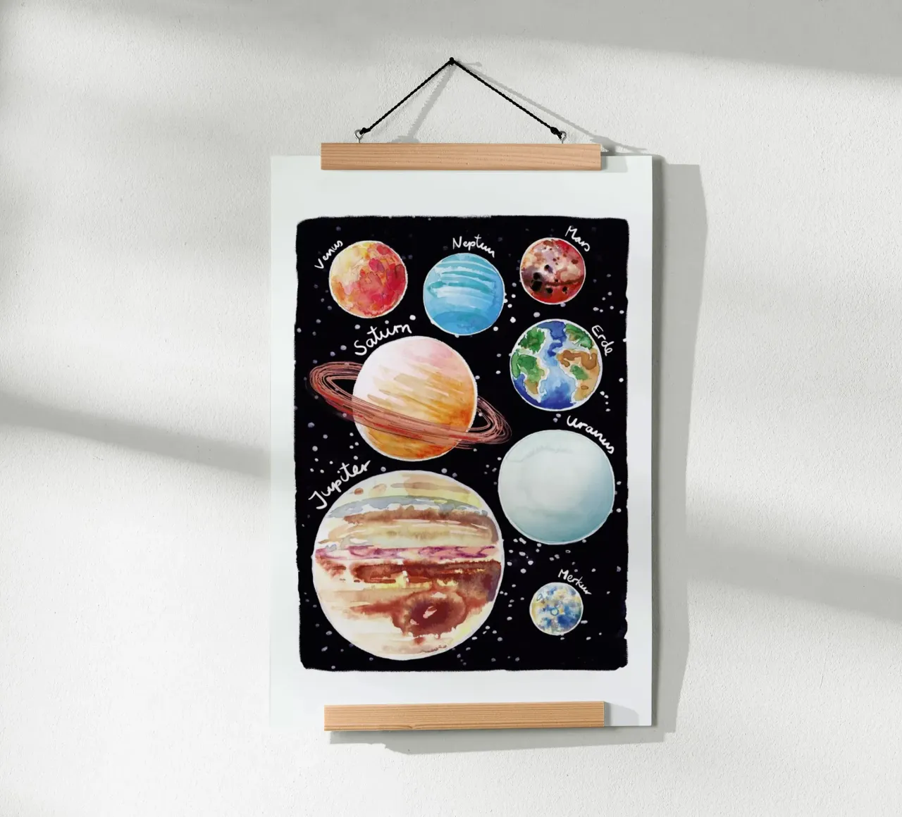 Sonnensystem poster by Farina Kuklinski