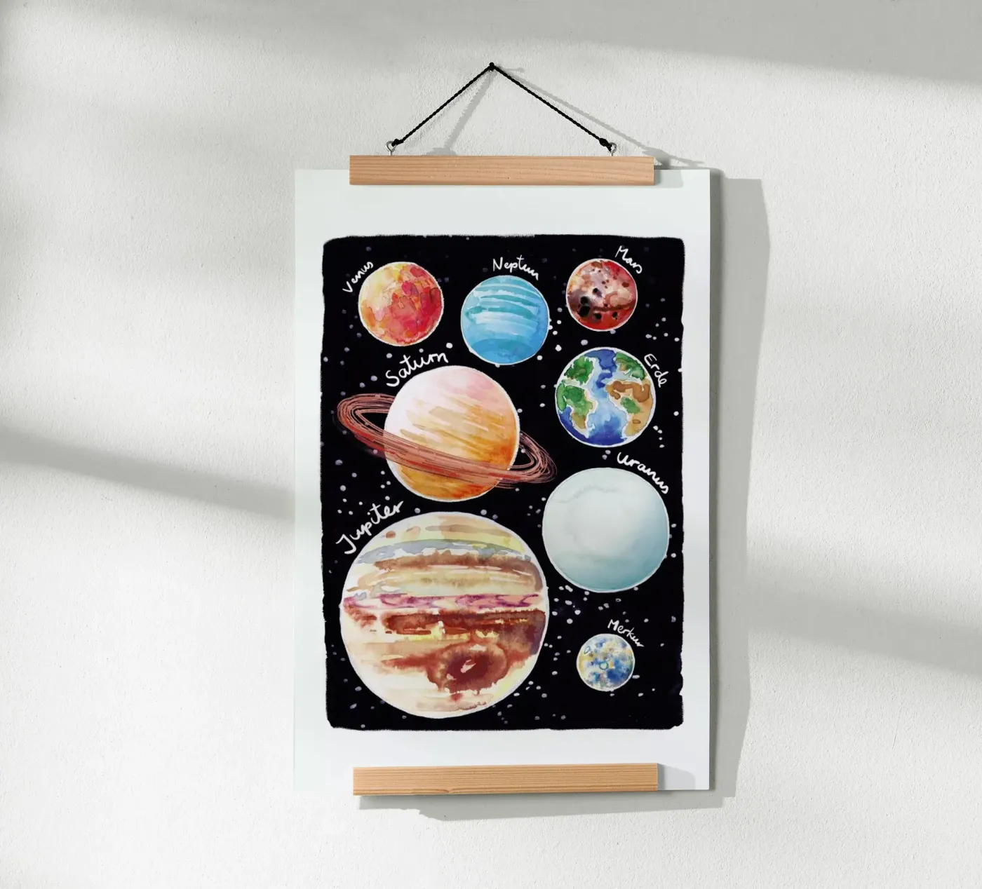 Sonnensystem poster by Farina Kuklinski