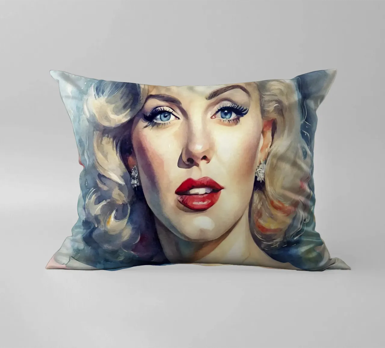 Marilyn Monroe in acquerello cuscino da 🎁 ARTVI-SHOP