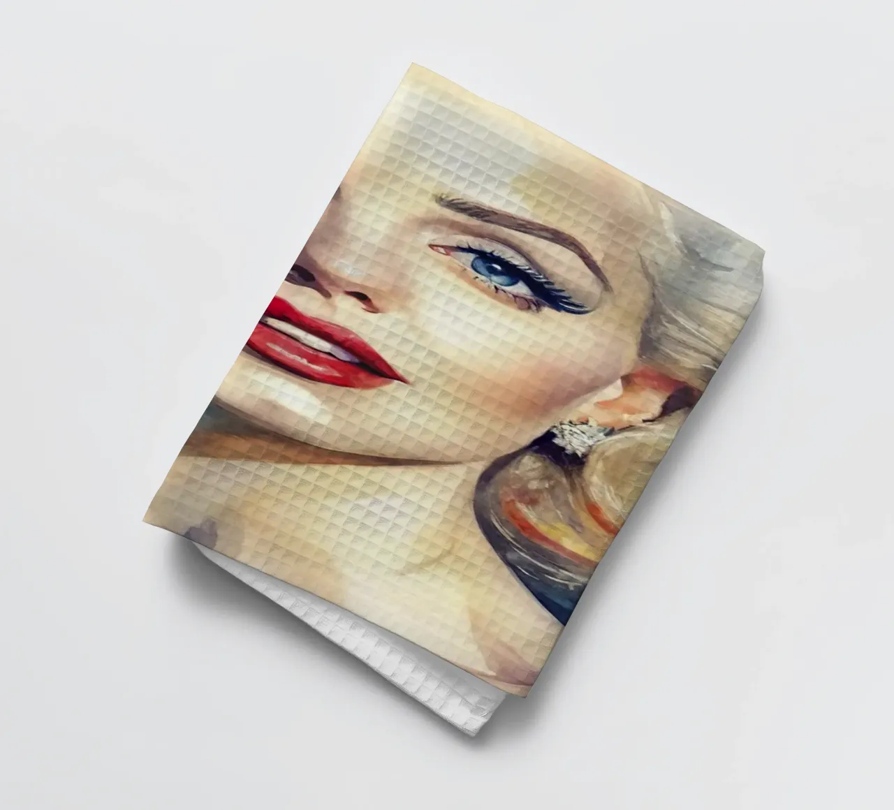 Marilyn Monroe in acquerello canovaccio da cucina da 🎁 ARTVI-SHOP