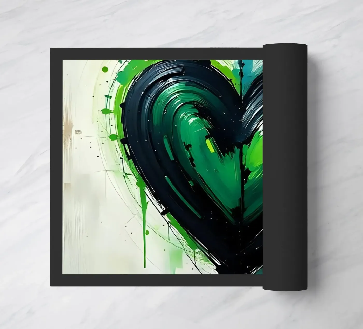 cuore_verde_nero_4 zerbino da Pink- und LoveArt by LK