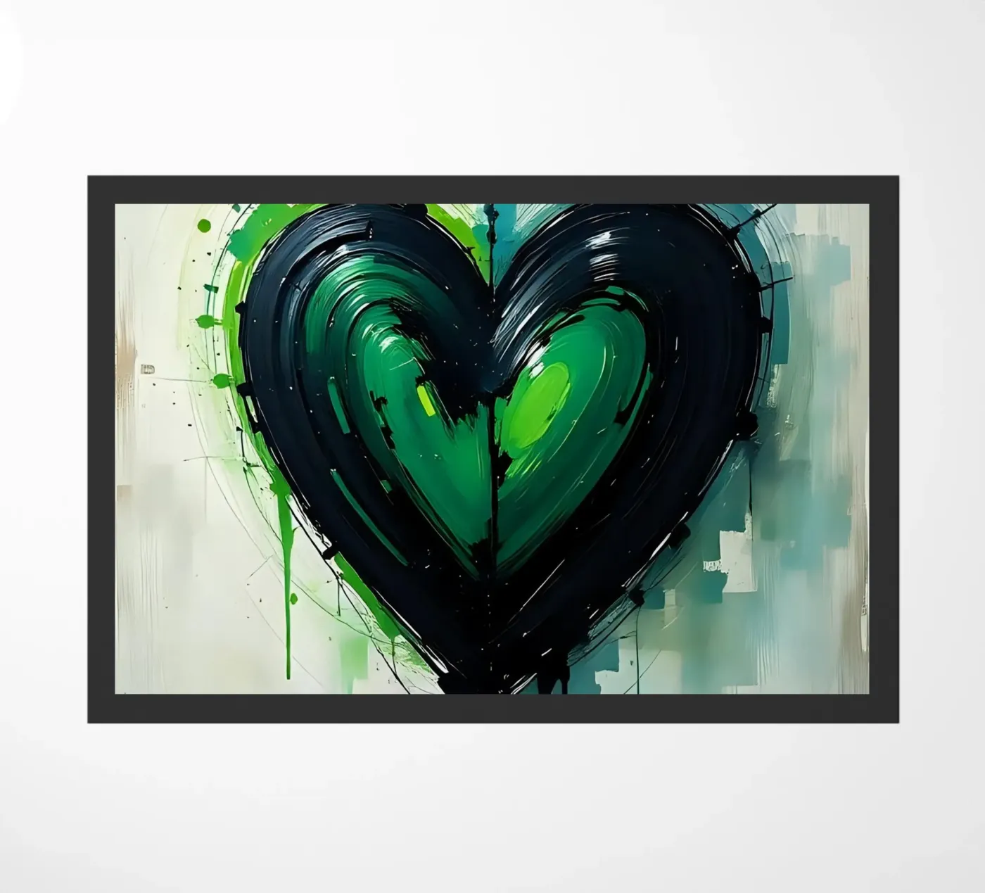 cuore_verde_nero_4 zerbino da Pink- und LoveArt by LK