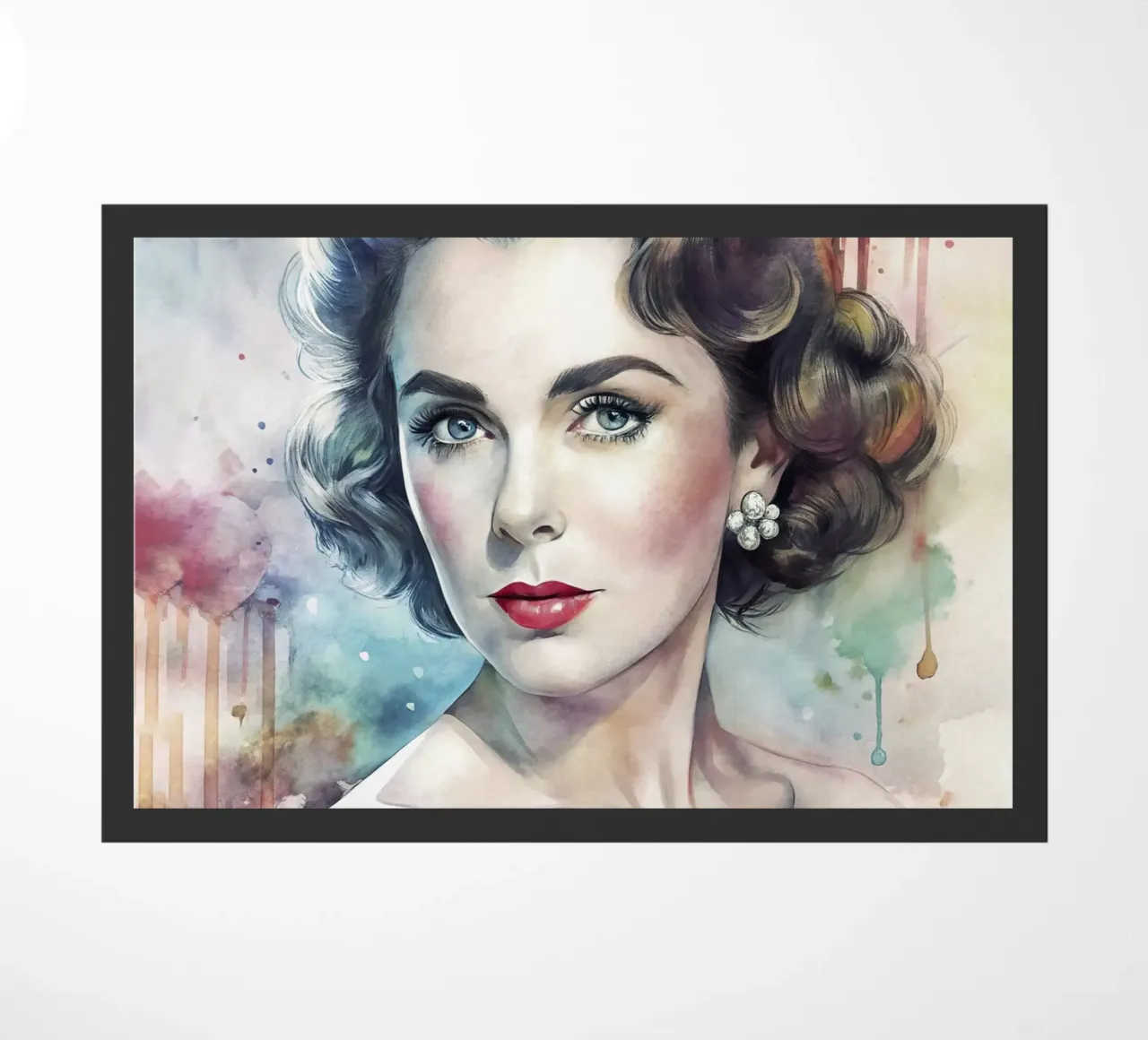 Elizabeth Taylor in acquerello zerbino da 🎁 ARTVI-SHOP