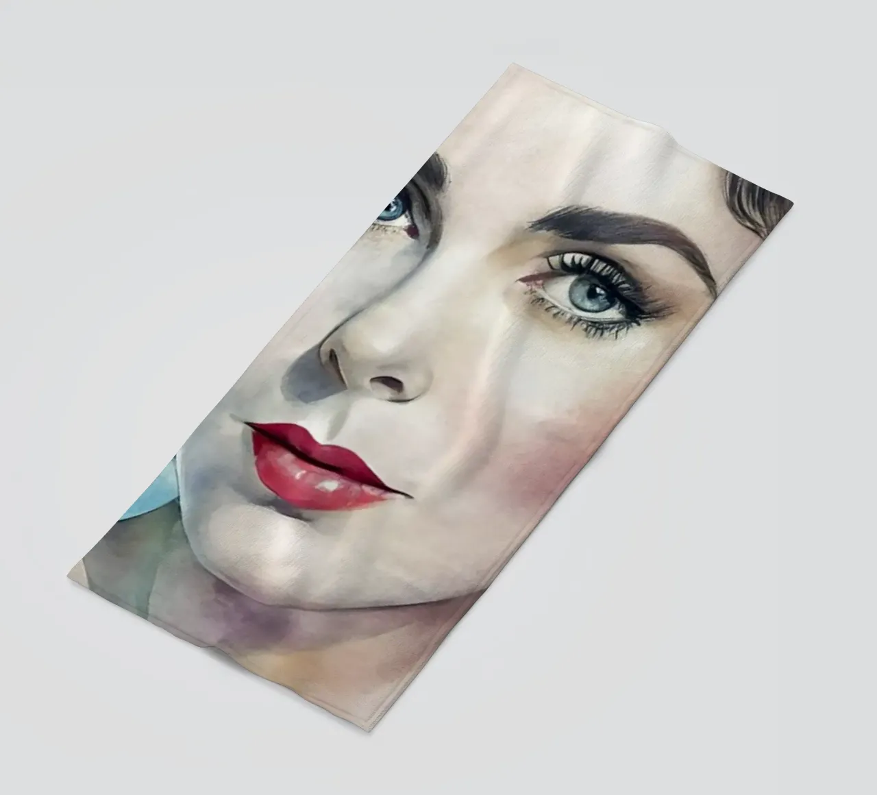 Elizabeth Taylor in acquerello telo mare da 🎁 ARTVI-SHOP