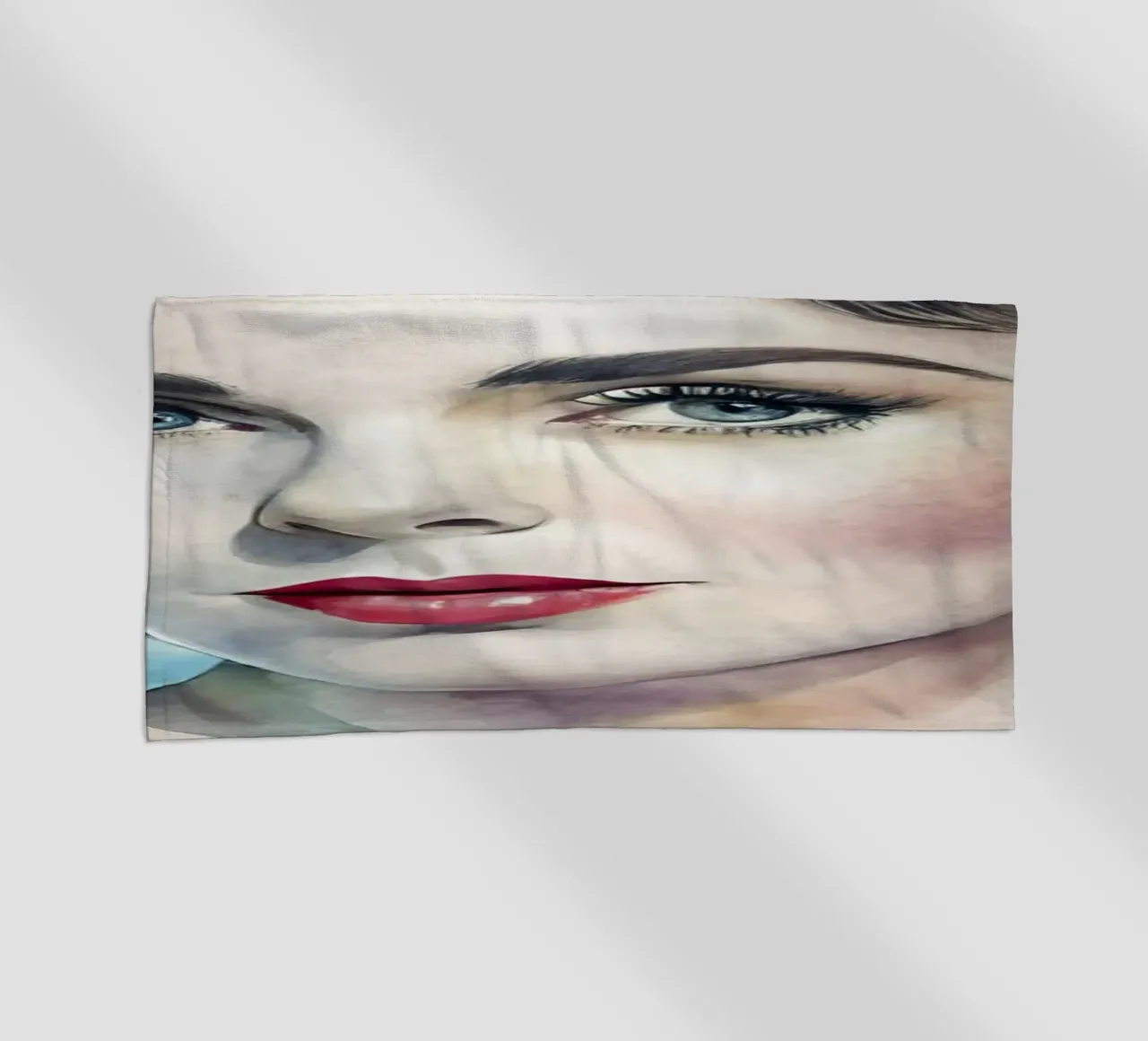 Elizabeth Taylor in acquerello telo mare da 🎁 ARTVI-SHOP
