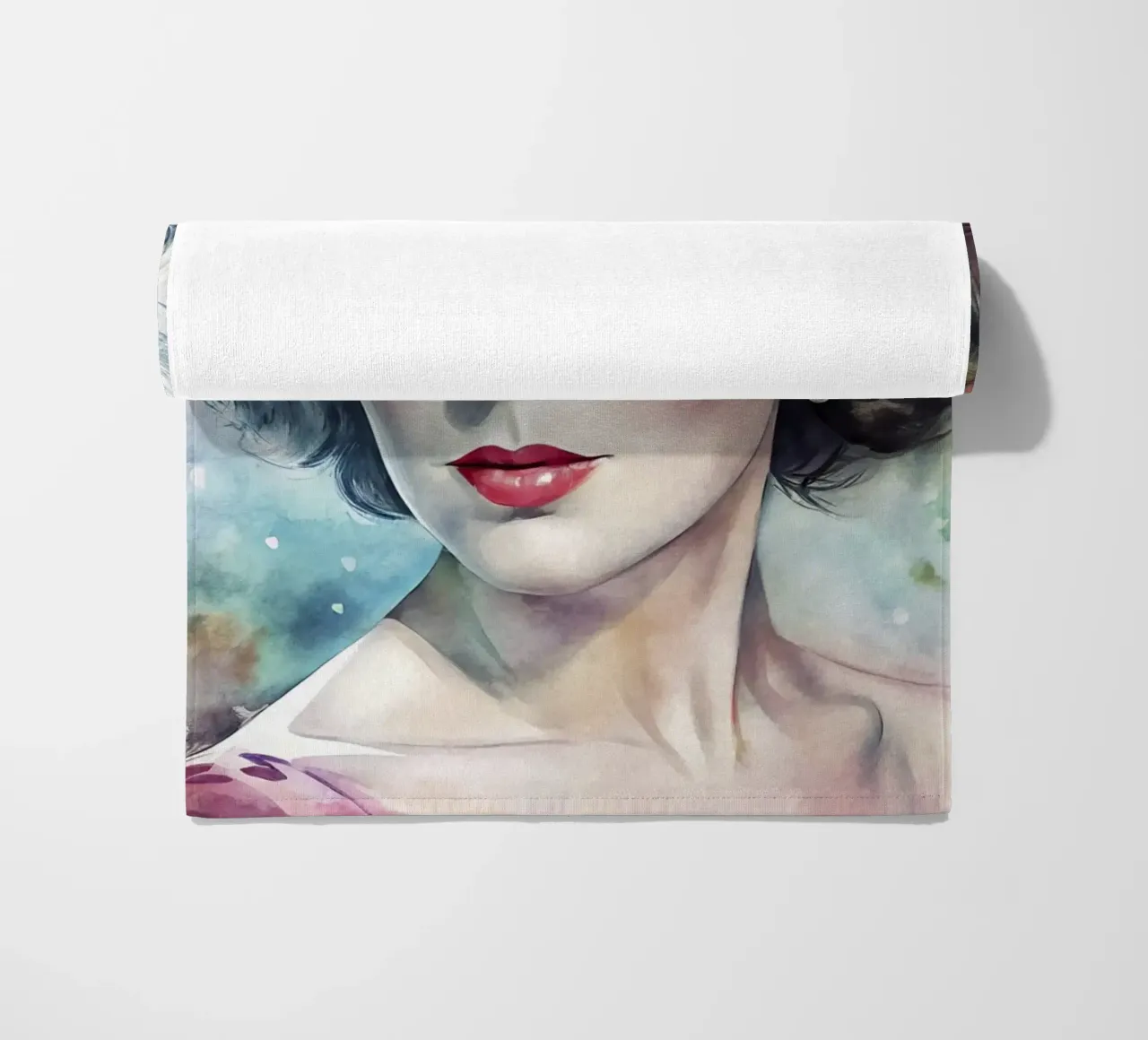 Elizabeth Taylor in acquerello telo mare da 🎁 ARTVI-SHOP