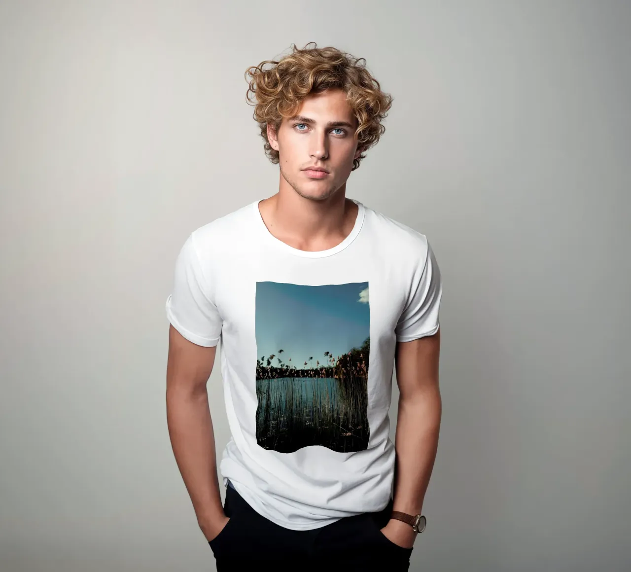 Nature — Grass In A Lake t-shirt da Sebastian Hilgetag