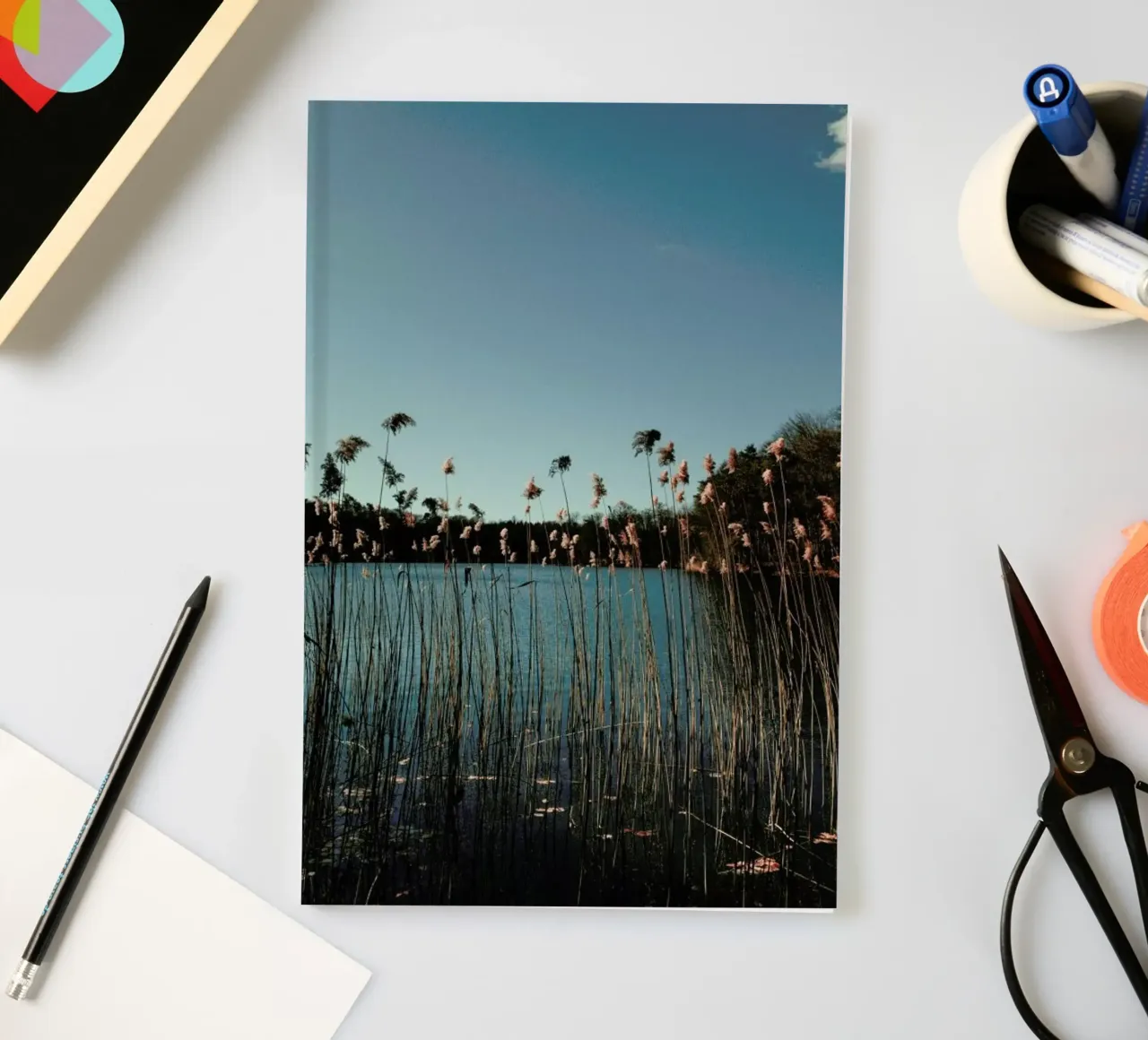Nature — Grass In A Lake notebook by Sebastian Hilgetag