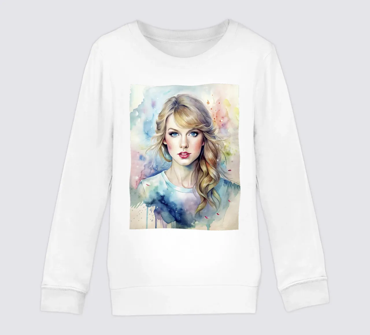 Taylor Swift in acquerello felpa bambino da ARTVI-SHOP