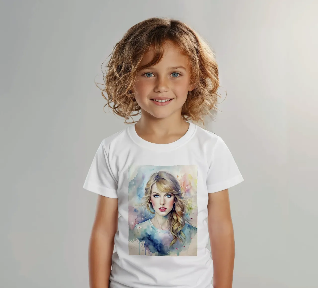 Taylor Swift in acquerello t-shirt bambini da ARTVI-SHOP